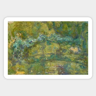 The Footbridge Over the Water-Lily Pond by Claude Monet Sticker